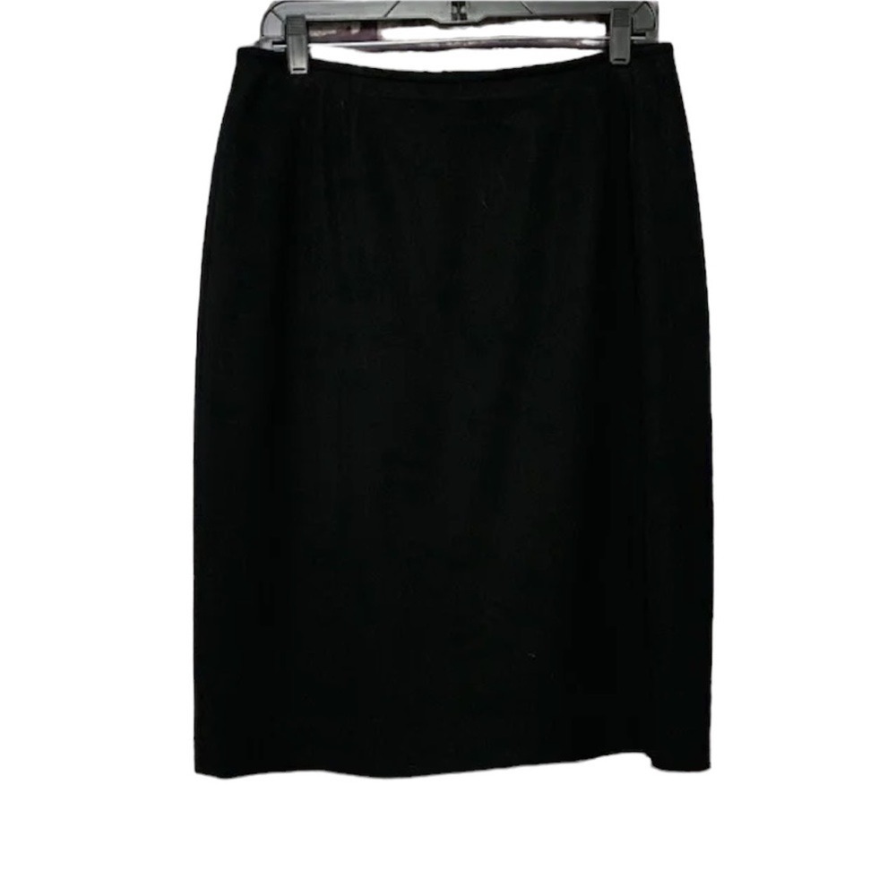 Liz Claiborne 10P Black Career Skirt Womens Petite Lined Pencil Office Work NWT